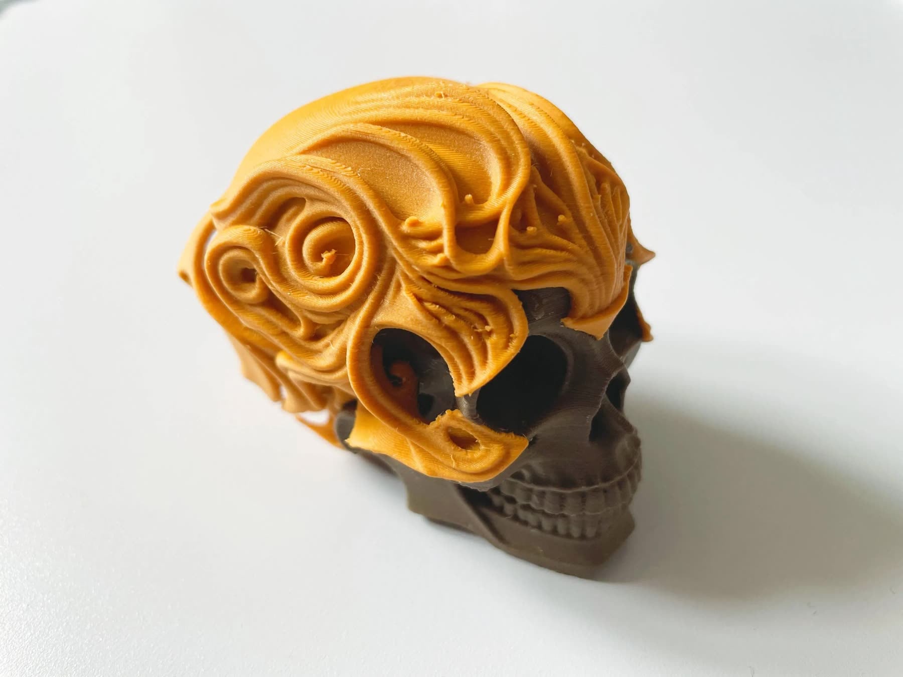 Gothic Skull Sculpture