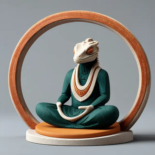 Meditation Lizard